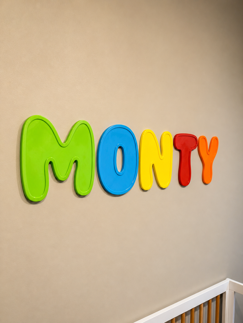 Personalised 3D Printed Wall Letters