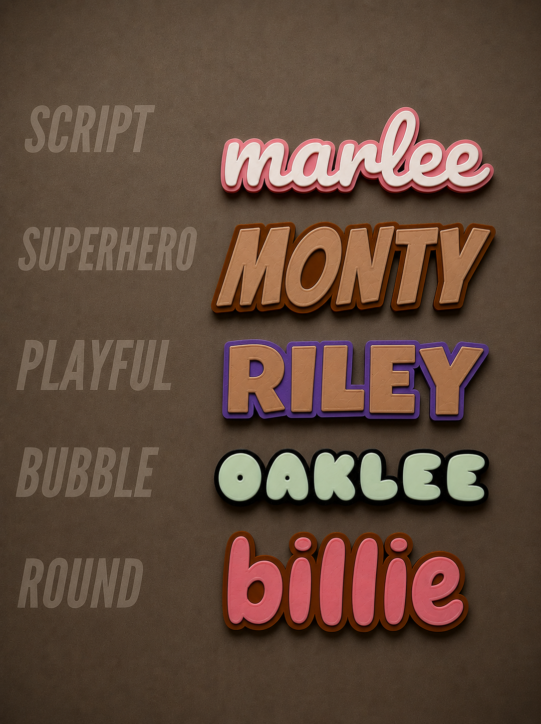 Personalised Name Magnets